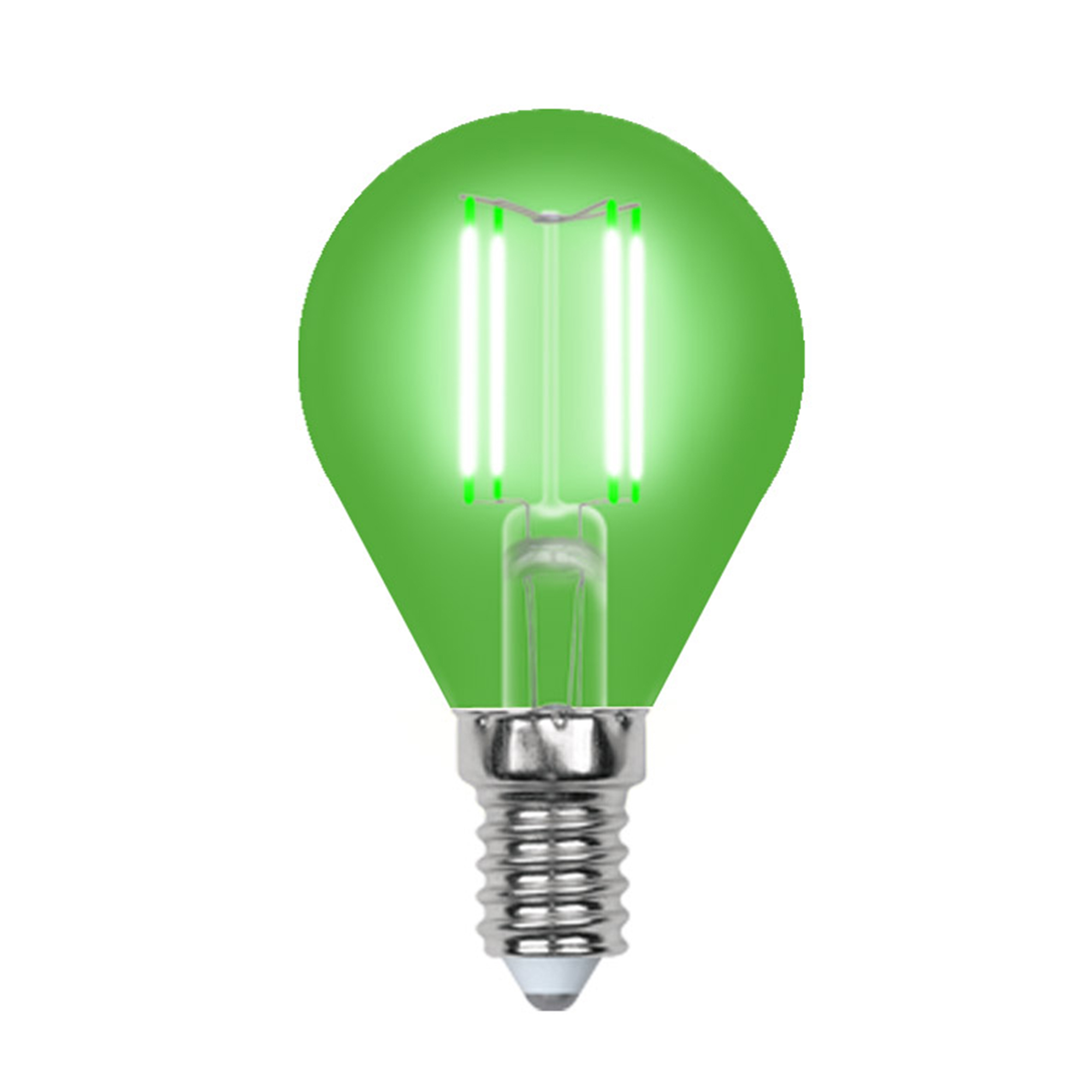 LED-G45-5W/GREEN/E14 GLA02GR картон