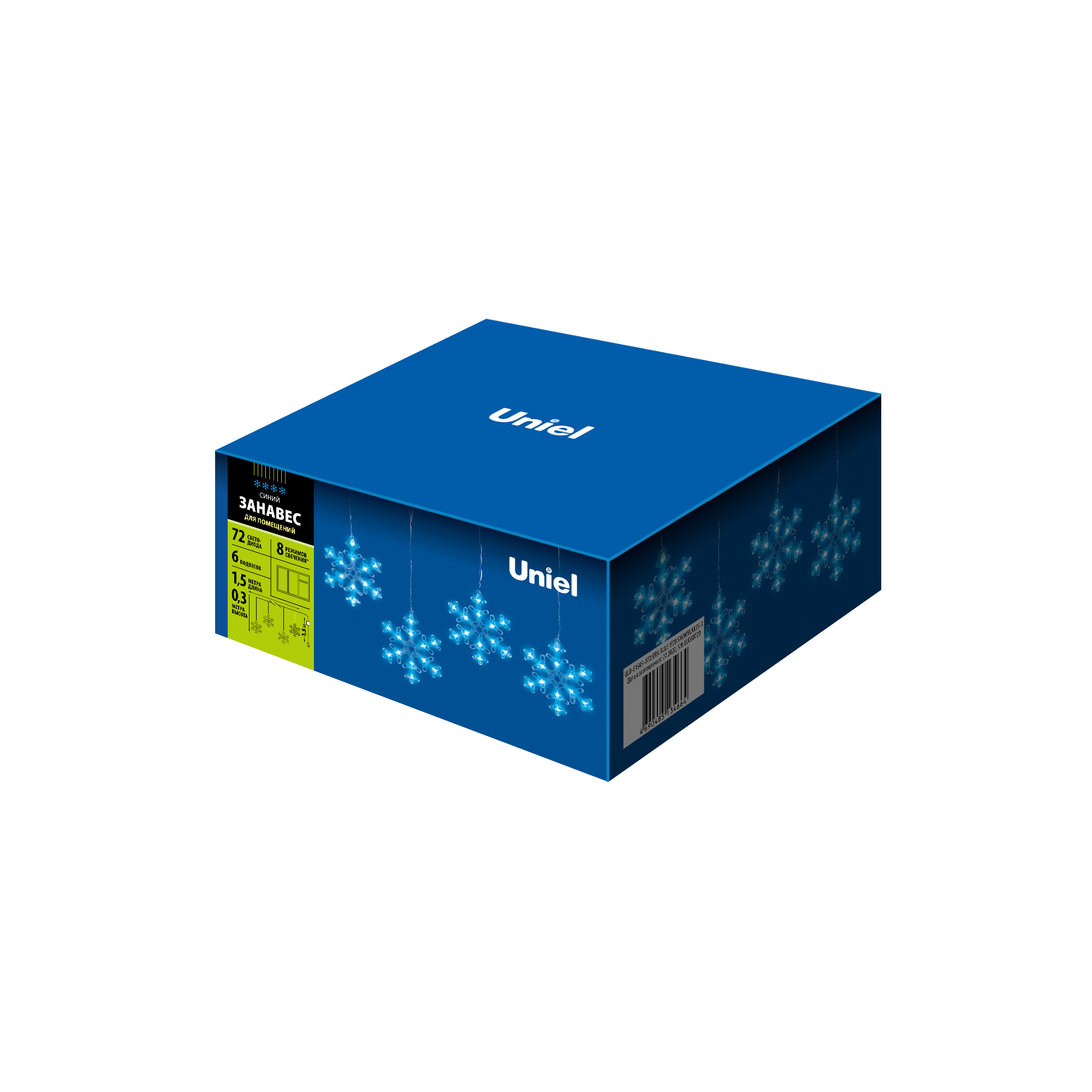 ULD-E1503-072/DTA BLUE IP20 SNOWFLAKES-3