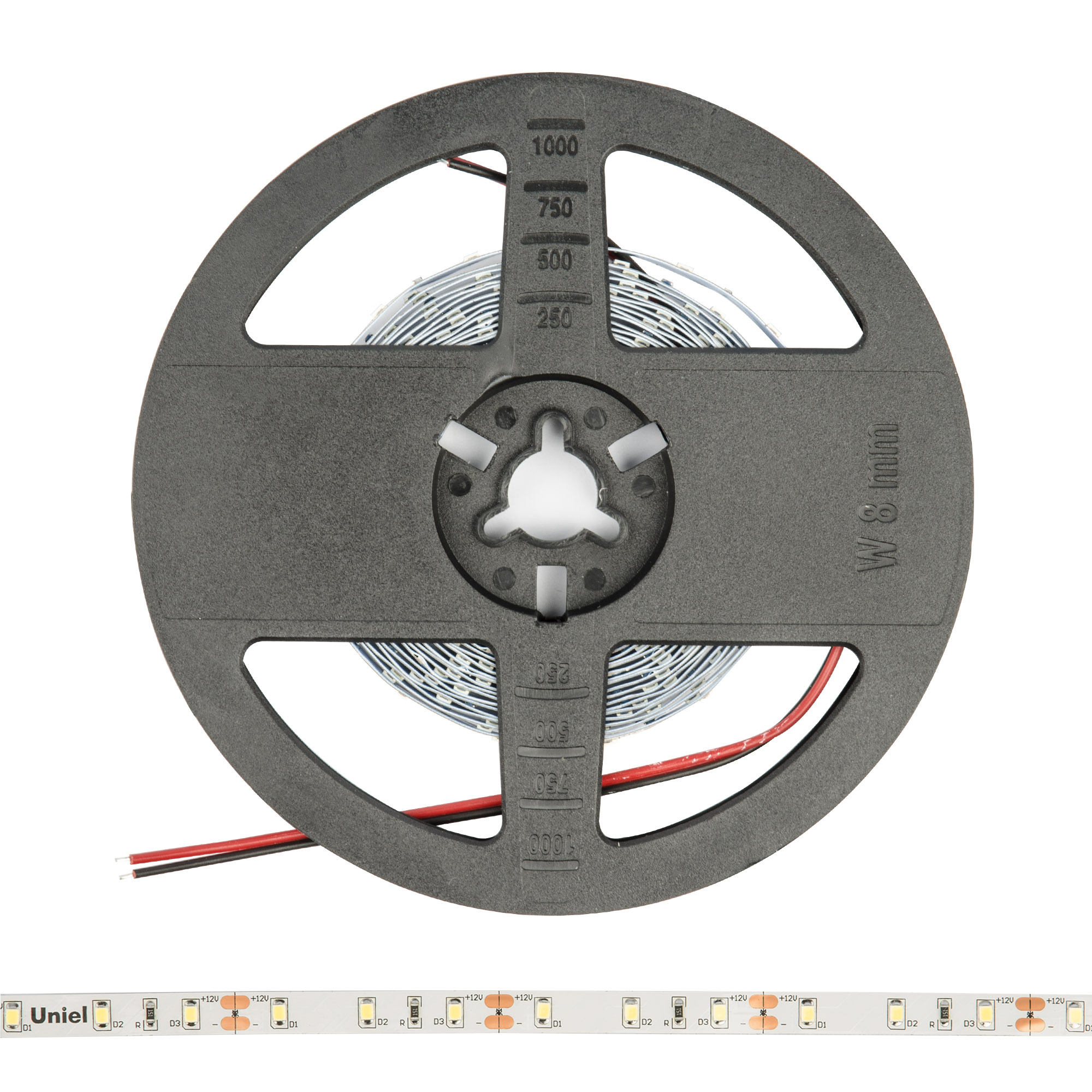 ULS-M11-2835-60LED/m-8mm-IP20-DC12V-4,8W/m-4M-4000K PROFI катушка в герметичной упаковке
