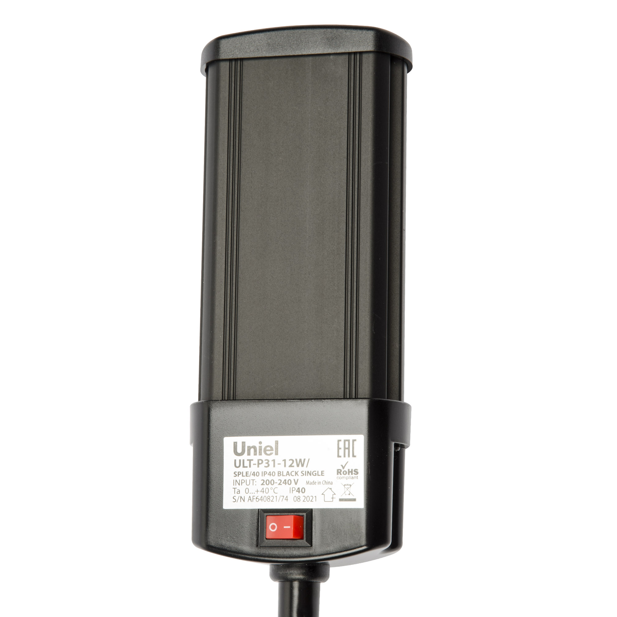 ULT-P31-12W/SPLE/40 IP40 BLACK SINGLE