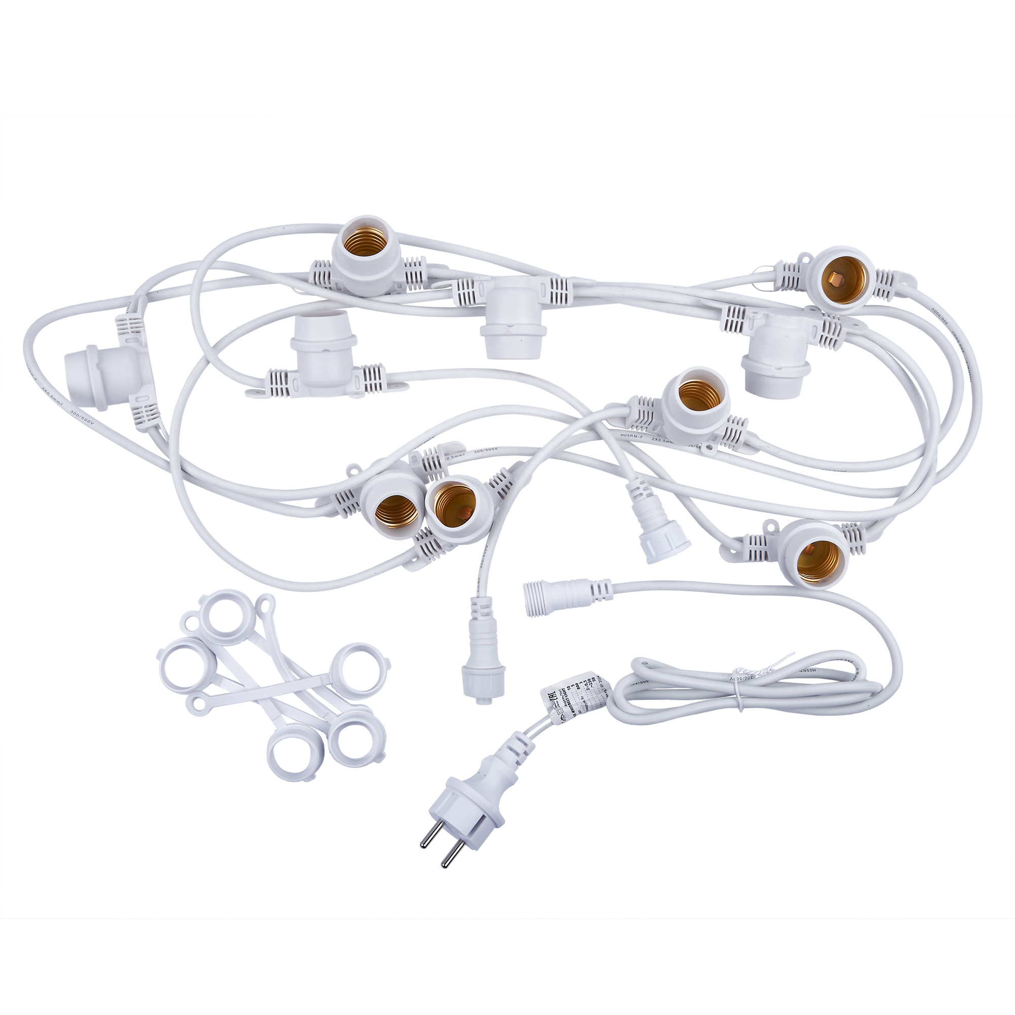 UDL-K121 10/E27/5M IP65 WHITE BELT-LIGHT