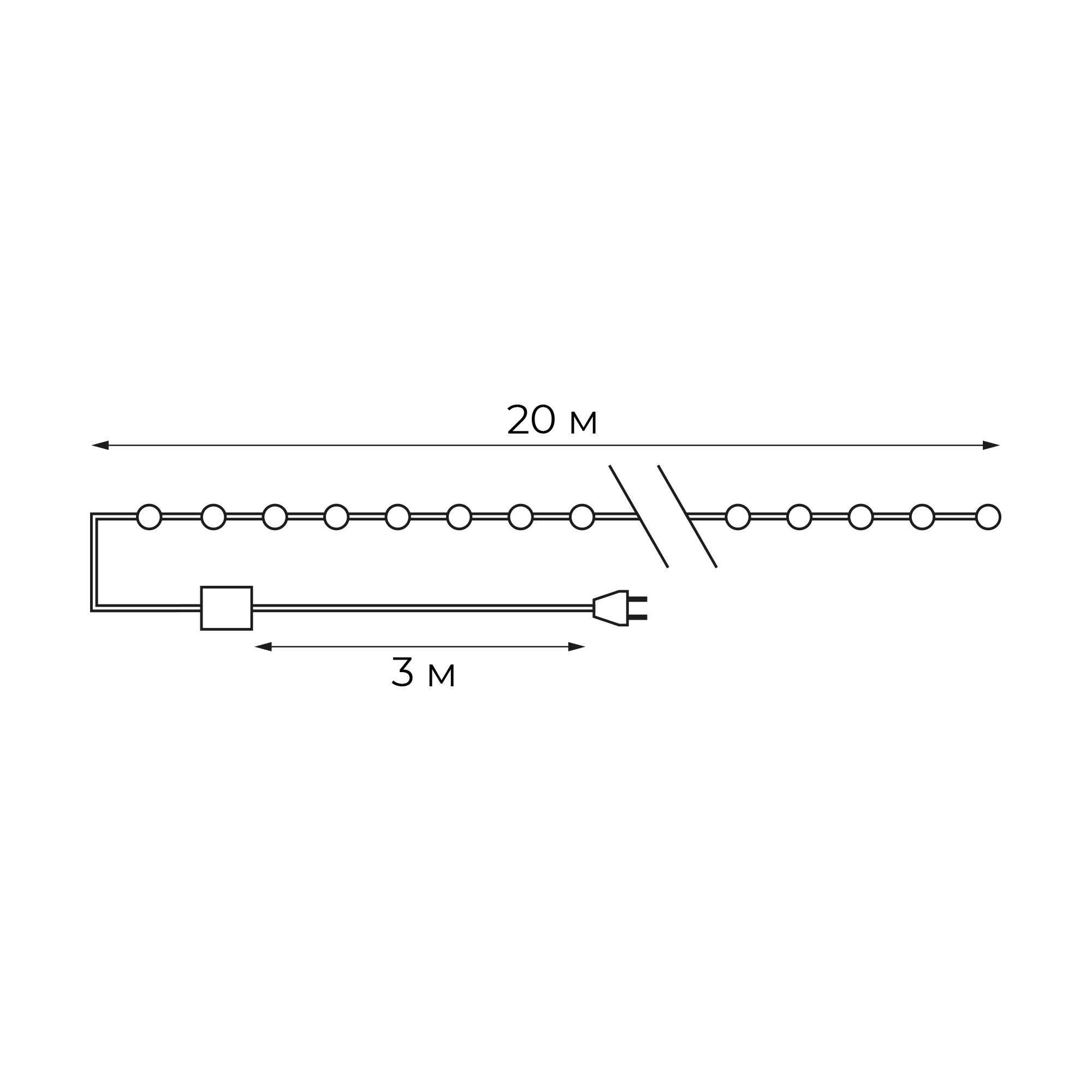 ULD-S2000-200/DGA WHITE IP20 DEW