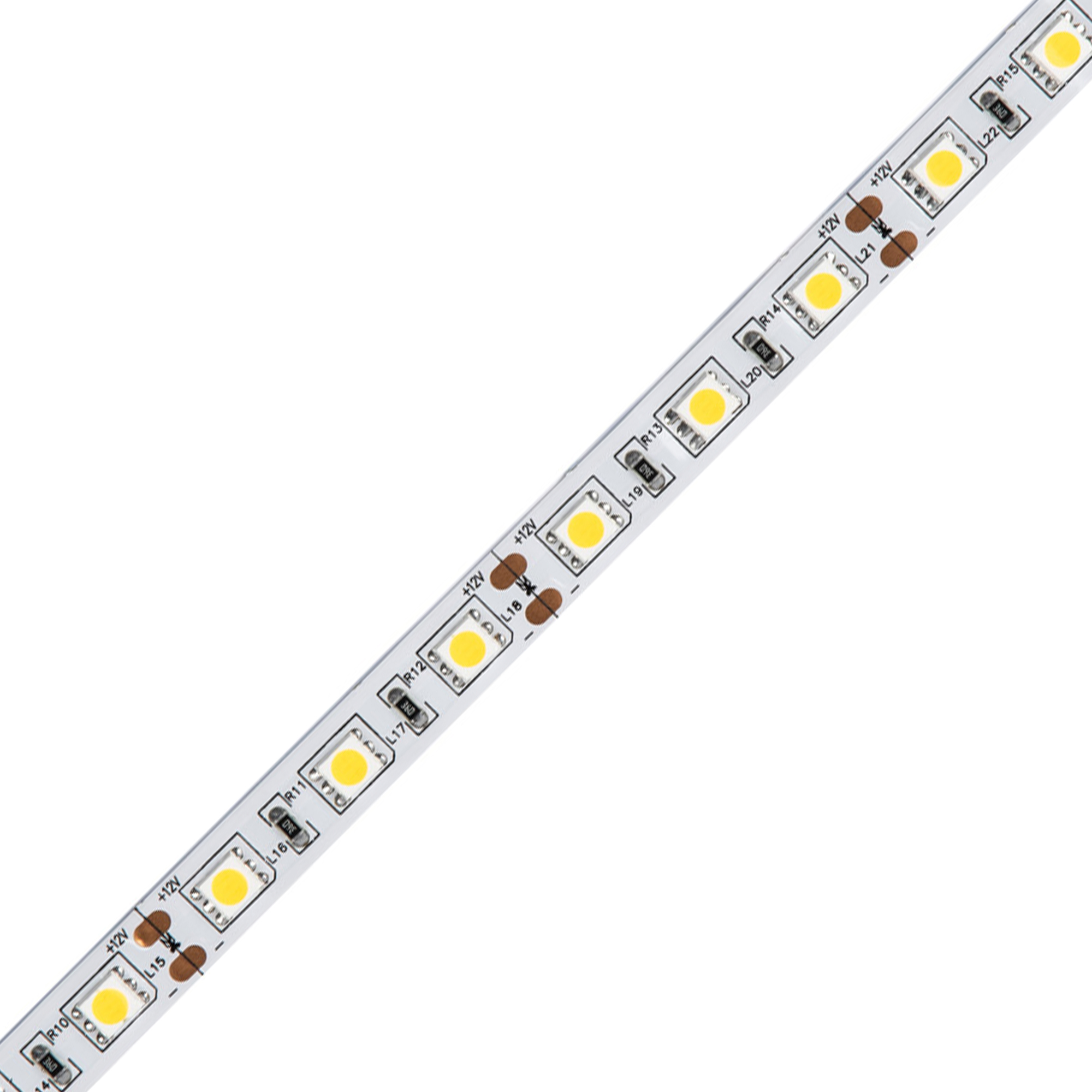 ULS-Q221 5050-60LED/m-10mm-IP20-DC12V-14,4W/m-5M-3000K катушка в герметичной упаковке