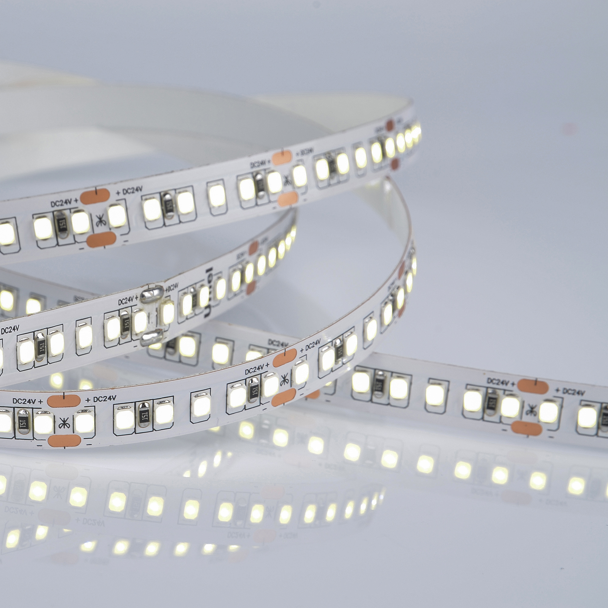 ULS-2835-168LED/m-10mm-IP20-DC24V-14W/m-5M-6500K катушка в герметичной упаковке