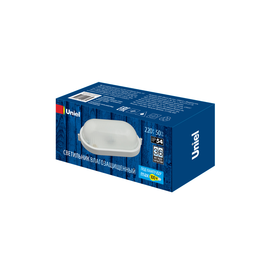 UWL-O01 100W/E27 IP54 WHITE Овал