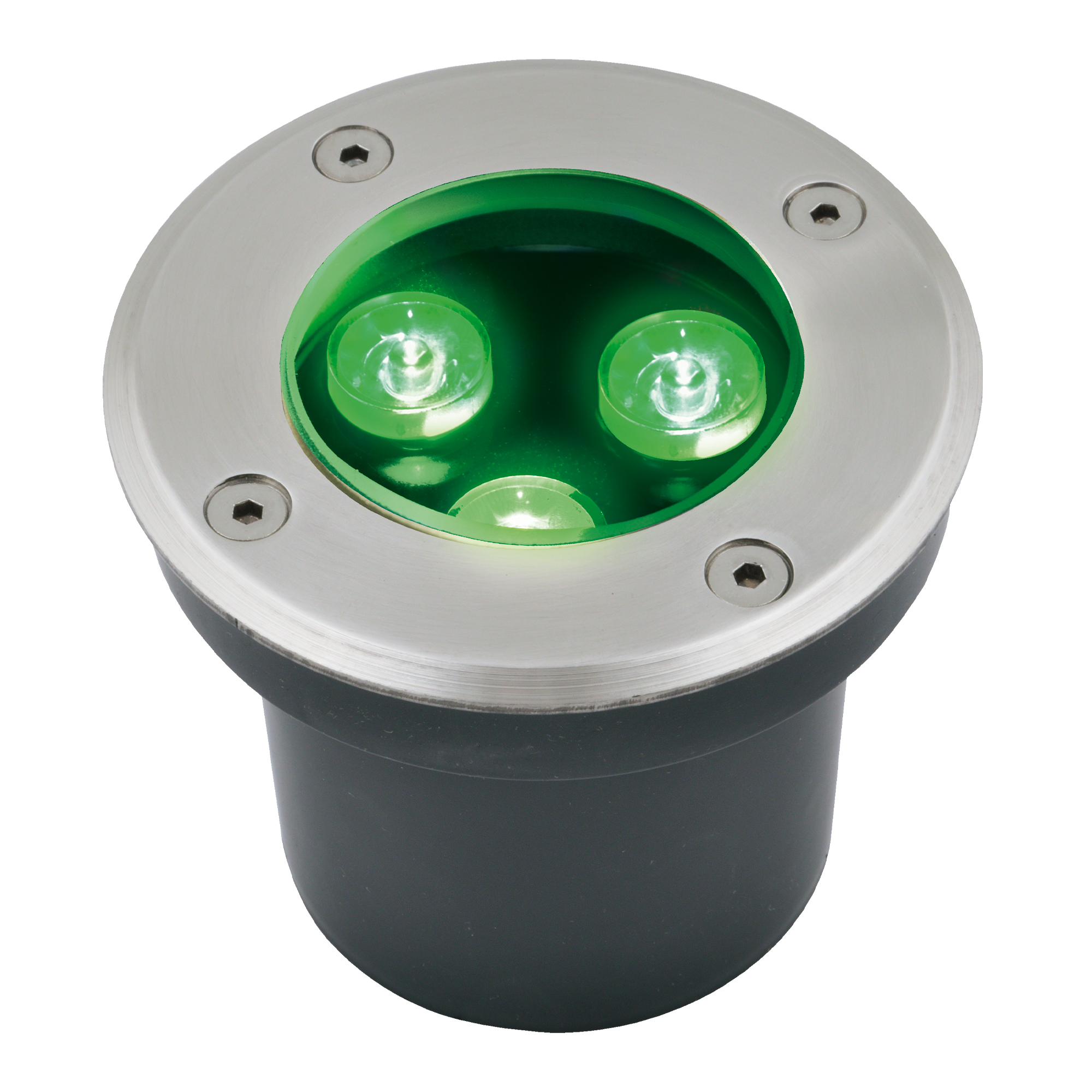 ULU-B10A-3W/GREEN IP67 GREY