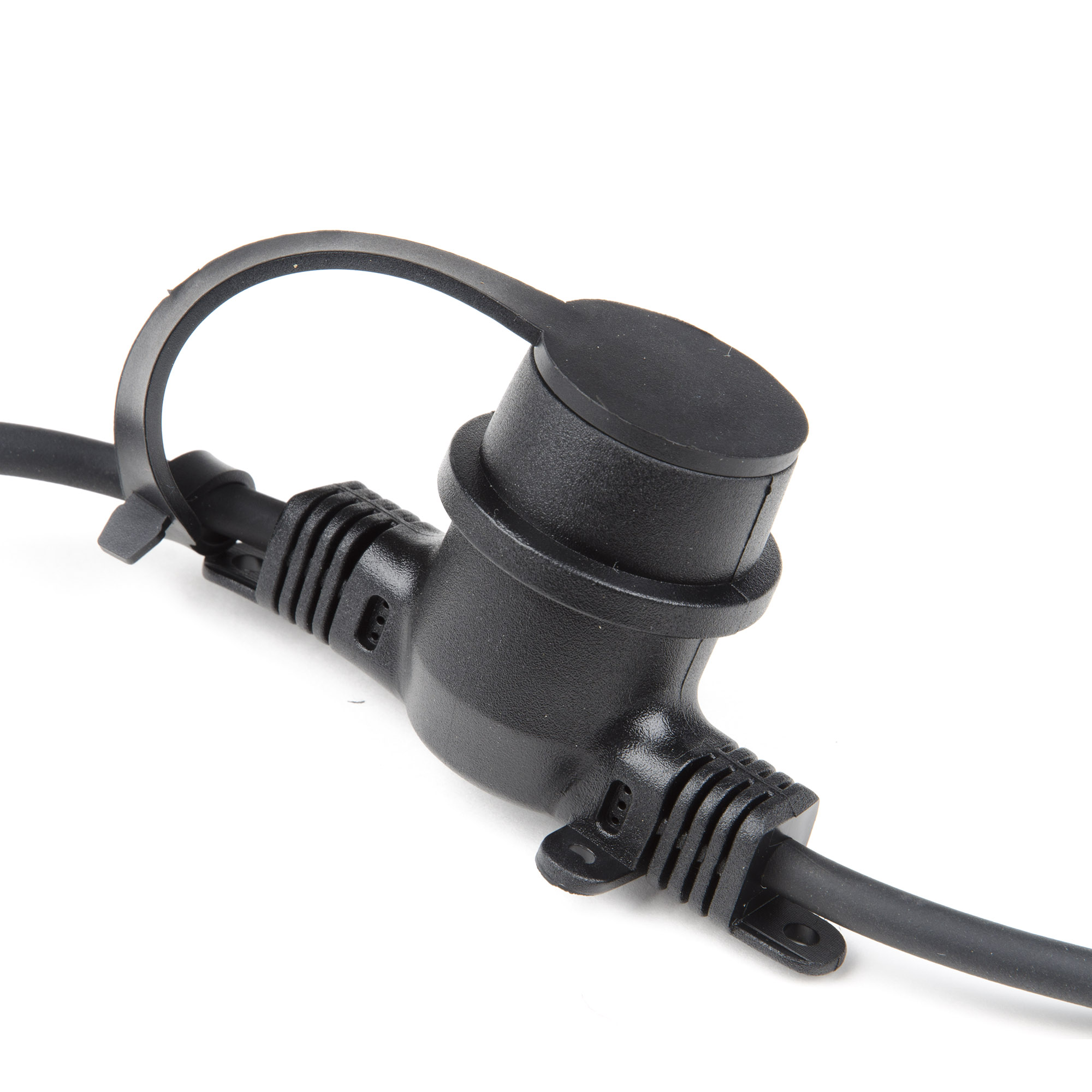 UDL-K121 10/E27/5M 5C IP65 BLACK BELT-LIGHT